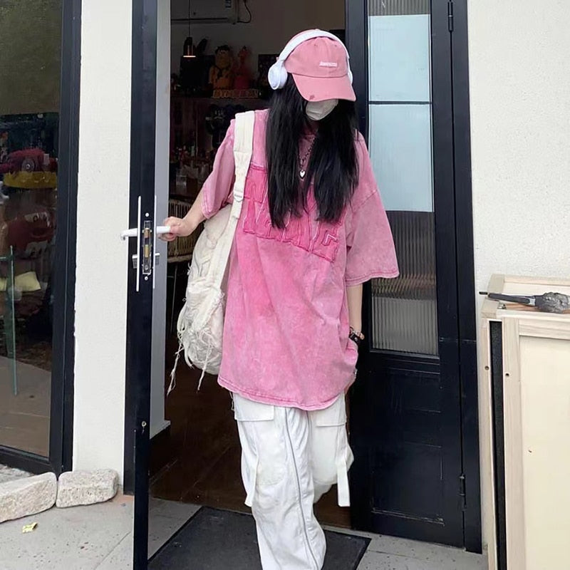High Street Long TShirts Y2K Summer Clothes For Woman T Shirt Korean Fashion Streetwear Clothes Harajuku Oversize T-Shirts Femme voguable