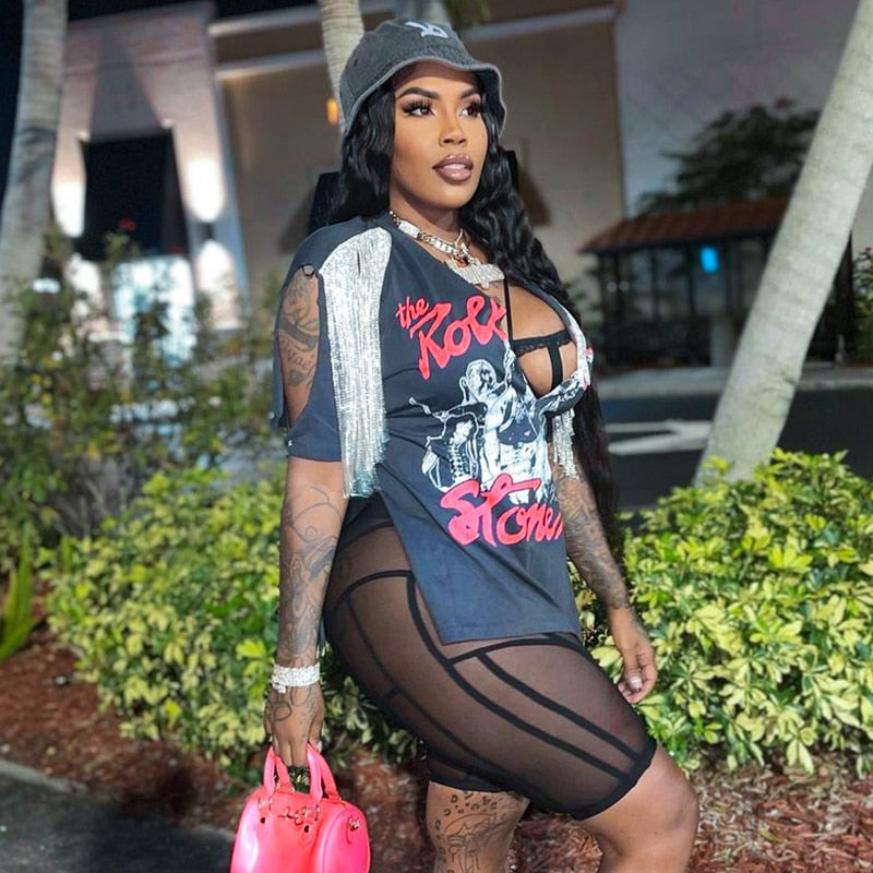 Summer Clothes Wholesale Items Streetwear Women V Neck Letter Print Short Sleeve Graphic T Shirt Tops Tees Blouse voguable