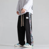 MRGB Men's Trend Oversized Straight Pants Spring Fashion Pattern Print Casual Man Wide Leg Pants Streetwear Men Trousers voguable