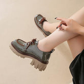 Shoes Women's Sneakers With Platform Woman-shoes Thick Sole Fashion Casual Roses Slip-on PU Rubber Lace-Up Solid Loafers Au voguable