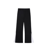 Spring New Korean Fashion Casual Men's Trousers Fashionable 2023 Contrast Color Wide Leg Male Pants Darkwear voguable