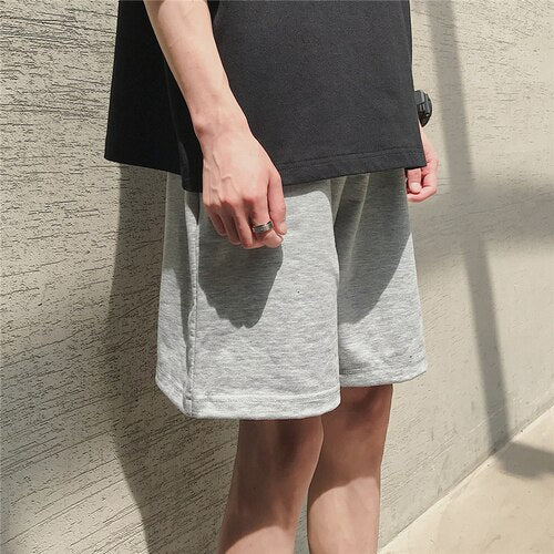 Board Shorts Men Summer Casual Korean Style Plus Size Straight Solid Trendy Loose Young Half Running Trousers for Male 5XL Chic voguable