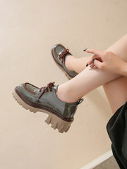 Shoes Women's Sneakers With Platform Woman-shoes Thick Sole Fashion Casual Roses Slip-on PU Rubber Lace-Up Solid Loafers Au voguable
