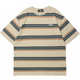Voguable Hip Hop Streetwear Tshirt Striped Print T-Shirt Harajuku Cotton Loose Short Sleeve T Shirt 2022 Men Fashion Summer Tops Tees voguable
