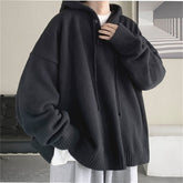 Men's Hooded Sweaters Spring Autumn Fashion Pullover Loose Solid Knitted Sweater Korean Tide Streetwear Men Knitwear Hoodies voguable