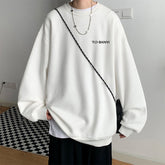 Harajuku Men Casual Sweatshirts Oversized Autumn Winter Male O Neck Hoodies Korean Fashion Unisex Sport Pullovers voguable
