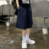 Shorts Men Summer Thin Casual Loose брюки Solid Teens Fashion Simple All-match Unisex Chic Daily Students Elastic Waist Youth voguable