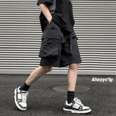 Summer New Cargo Shorts Men Multi-Pockets Shorts Hip Hop Streetwear Baggy Jogger Shorts Male Casual Beach Quick Dry Short Pants voguable