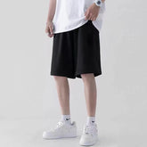 Shorts Men Summer Trendy Loose Solid Leisure M-5XL Joggers Drawstring Workout Clothing Handsome Fashion Ins College Bodybuilding voguable