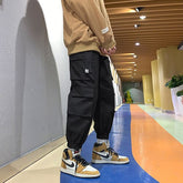 Pants Men Tooling Multi Pockets Retro Japanese Streetwear Hip Hop Handsome Fashion Ulzzang All-match Ins Teens Male Stylish Cool voguable