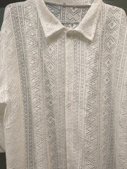 Voguable Men's Clothing 2022 European American Autumn Thin Japanese Cut-out Shirt Lapel Slim Buttoned Shirt Camisas Para Hombre voguable