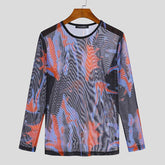 INCERUN Tops 2022 American Style New Men Sexy Leisure Camiseta Fashion Casual Male Hot Sale Printing Long Sleeve T-Shirts S-5XL voguable