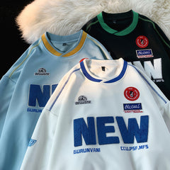 High Street Jacket Unisex Black White Splicing Bomber Jacket Men Women Loose Thicken Parkas Preppy Zipper Racing Coat voguable