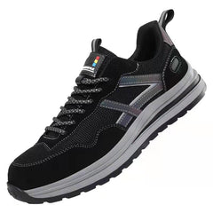 Waterproof Work Safety Shoes Steel Toe Cap Reflective Strip Indestructible Anti-smash Men Sneakers Construction Male Footwear voguable