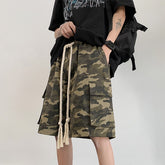Summer New High Street Overalls Shorts Men Camouflage Tactical Joggers Loose Straight Work Casual Short Pants Cargo Trousers voguable