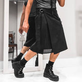 FVoguable ashion Well Fitting New Men's Knee Pantalons Casual Male Solid Loose Comfortable Skirts Wide Leg Long Pants S-5XL INCERUN 2022 voguable