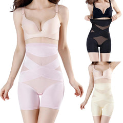 Voguable Cross Compression Abs Shaping Pant Tighten Soft Women Knickers Tummy Control Corset Girdle Shapewear Body Shaper voguable