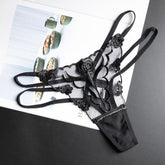 Voguable Women's Underwear Sexy Lace Breathable Lingerie Panties Thongs for Woman Female Briefs Panty Transparent Plus Size Underpants voguable