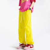 Summer New Solid Color Casual Pants Men Thin Loose Trend Paratrooper Ice Silk Pants Man Streetwear Y2k Trousers Oversized M-5XL voguable