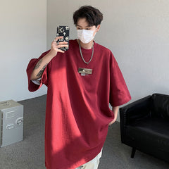 Summer New Spicy Boy Short Sleeve Metal Clip Design High Street T-shirt Japanese Style Y2k Tops Harajuku Loose Casual Tees voguable