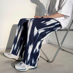Pleated Pants Men's Fashion Retro Casual Pants Men Japanese Streetwear Loose Hip-hop Wide-leg Pants Mens Ice Silk Trousers M-3XL voguable