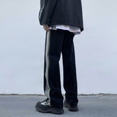 America Vintage High Street Men Jeans Fashion Design Oversized Straight Hip Hop Black Denim Pants Male Casual Trousers voguable