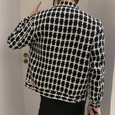 Jackets Men Spring Fashion Pocket Plaid Handsome Outwear Coats Korean Style Cropped Simple Harajuku All-match Daily Plus Size voguable