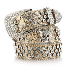 Fashion women's belt punk rock Belt skull bowknot full rivets belts hip hop Heavy metal rock style belts gift for women voguable