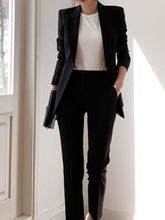 Women Spring Elegant Blazer Pantsuit Casual Jacket Pencil Pants 2 Piece Set Female Slim Fashion Korean Business Work Clothes voguable