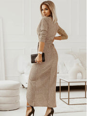 Women Sexy Bodycon Prom Midi Dress Autumn Vintage Ladies Slim A-Line Fashion Party Vestidos Femme Elegant Birthday Robe voguable