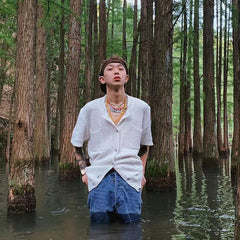 Autumn Knitted Popular Sweater Men's Cardigan Short Sleeve New Fashion Solid Color Simple Thin Coats Unisex Clothes M-2XL voguable