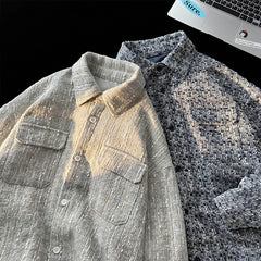 Spring New Vintage Men Stripe Jackets Korean Streetwear Casual Man Coats Fashion Unisex Hip Hop Loose Jacket voguable