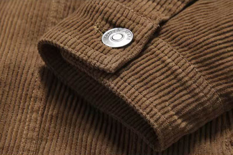 Voguable  Men Spring Casual Corduroy Jackets Vintage Loose Outwear Coats For Male Tops Size M-4XL voguable
