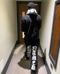 Winter 2022 American high Street Dark hoodie ironed diamond zipper cardigan Men's Goth couple oversized casual sweatshirt voguable