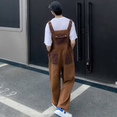 Overalls Casual Pants Men Khaki Dynamic HIP HOP Unisex Pnatalones Students Japanese Kpop All-match BF design Handsome Streetwear voguable