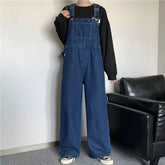 Jeans Men Overalls Autumn New Arrival Couple Trendy All-match S-5XL Loose Mopping Pockets Vintage Washed Ins Students Fashion voguable