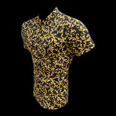 Voguable Men's shirt Summer Man Stylish Button Blouse Masculina Fashion Striped Hawaiian Men Shirts Short Sleeve turn-down Collar Shirt voguable