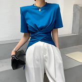 Summer Fashion T-shirt Women Cotton White Women T-shirts Short Sleeve Cross Elegant Tees Tops Lady Mujer Camisetas voguable
