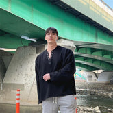 New Long Sleeve t shirt for Men Autumn Fashion Cotton Solid Color t-shirts Cozy Streetwear Men's t-shirt 3XL Baggy Korean Trendy voguable