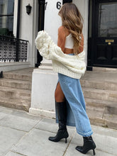 Tassel Trimmed Women Elegant Straight Slit Maxi Denim Skirt Spring Summer Fashion Cotton Pockets Fashion Long Skirt voguable