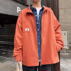 High Street New Army Green Men Jackets Harajuku Casual Zipper Man Outerwear Coats Fashion Male Hip Hop Loose Coats voguable