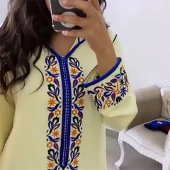 Jellaba Dress Women hijab Embroidery Floral Kaftan Dubai Hooded Summer Fashion Elegant Long Dresses Robe Femme Moroccan voguable