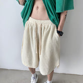 4 Colors Summer Shorts Men Fashion Casual Oversized Shorts Men Streetwear Hip-hop Loose Checked Shorts Mens Beach Shorts M-3XL voguable