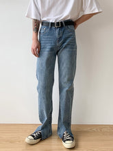 Voguable Men's Jeans Split Loose Leg Vintage Punk Denim Hip Hop Streetwear Pants Korean Chic Design Straight Casual Male Long Trousers voguable