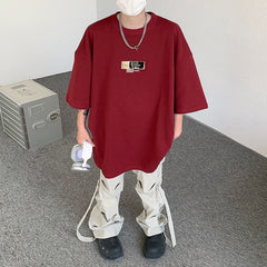 Summer New Spicy Boy Short Sleeve Metal Clip Design High Street T-shirt Japanese Style Y2k Tops Harajuku Loose Casual Tees voguable