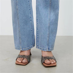 Shoes Low Fabric Rome TPR Hoof Heels Basic PU PVC Shoes Low Hoof Heels TPR Rome PVC Fabric PU voguable