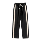 Casual Pants Men Summer All-match Fashion Black High Street Hip Hop Ulzzang College Teens European Stylish Handsome Drawstring voguable