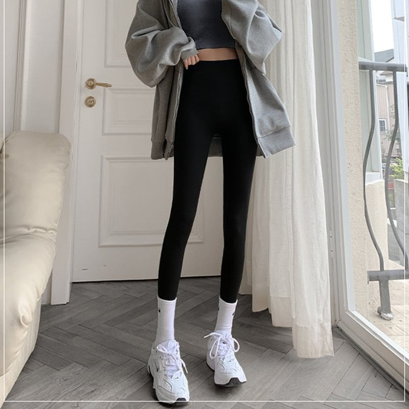 Voguable Fashion Woman Pants Hip Lifting Leggings for Woman women's outer wear hip lift stovepipe shark pants leggings voguable