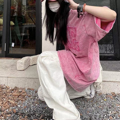High Street Long TShirts Y2K Summer Clothes For Woman T Shirt Korean Fashion Streetwear Clothes Harajuku Oversize T-Shirts Femme voguable