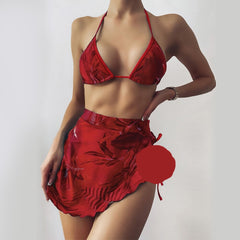 Bikini 2022 Woman Character Bikini Suspender Swimsuit Bandage Swimsuit Women's Independent Swimsuit Women's Beach Bikini voguable